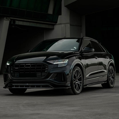 Oneway Satz Seitenschweller passend für Audi Q8 S-Line & SQ8 MK1 2018-2023 - Schwarz glänzend