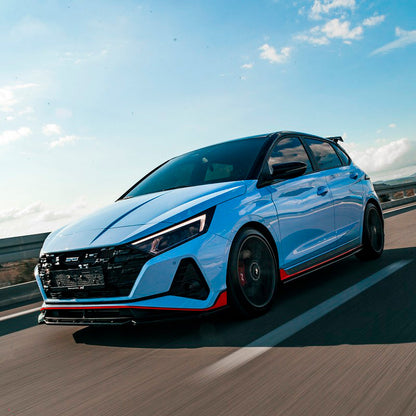 Oneway Satz Seitenschweller passend für Hyundai I20 N MK3 2020- - Schwarz glänzend