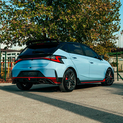 Oneway Satz Seitenschweller passend für Hyundai I20 N MK3 2020- - Schwarz glänzend