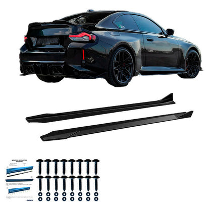 Oneway Satz Seitenschweller passend für BMW M2 G87 Coupe 2023- - Schwarz glänzend