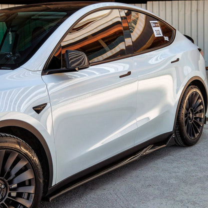 Oneway Satz Seitenschweller passend für Tesla Model Y 2019-2025 - Schwarz glänzend