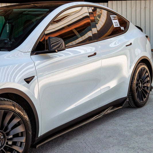 Oneway Satz Seitenschweller passend für Tesla Model Y 2019-2025 - Schwarz glänzend