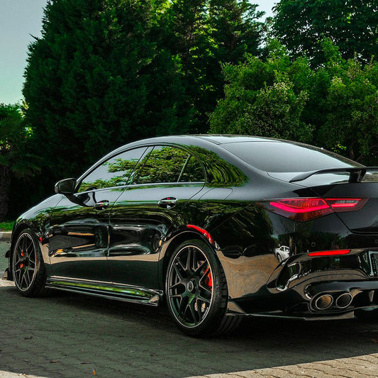Oneway Satz Seitenschweller passend für Mercedes CLA (C118/X118) Coupe/Shooting Brake CLA35/CLA45 AMG 2019-2023 - Schwarz ...