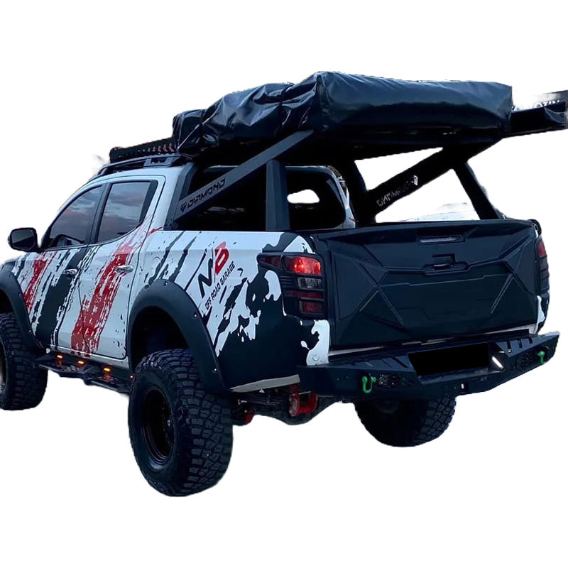 Oneway Heckklappenschutz passend für Mitsubishi L200 Triton 5/6 2015- - Mattschwarz