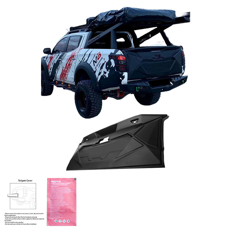 Oneway Heckklappenschutz passend für Mitsubishi L200 Triton 5/6 2015- - Mattschwarz