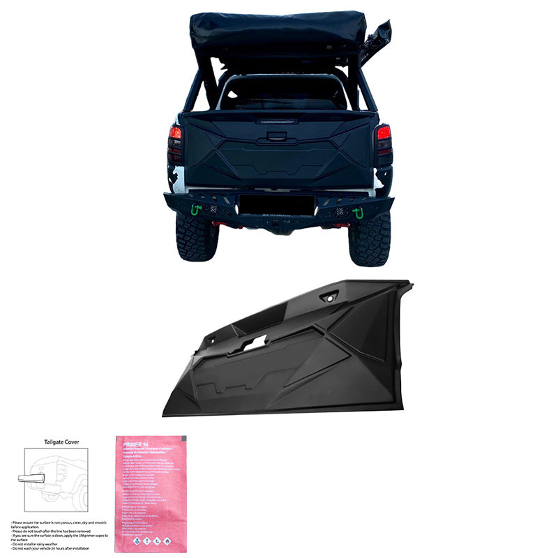 Oneway Heckklappenschutz passend für Mitsubishi L200 Triton 5/6 2015- - Mattschwarz