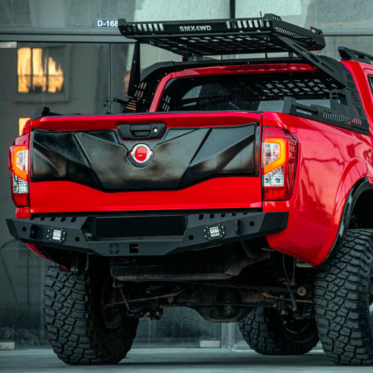 Oneway Heckklappenschutz passend für Nissan Navara NP300 (D23) 2014-2021 - Version 2 - Mattschwarz