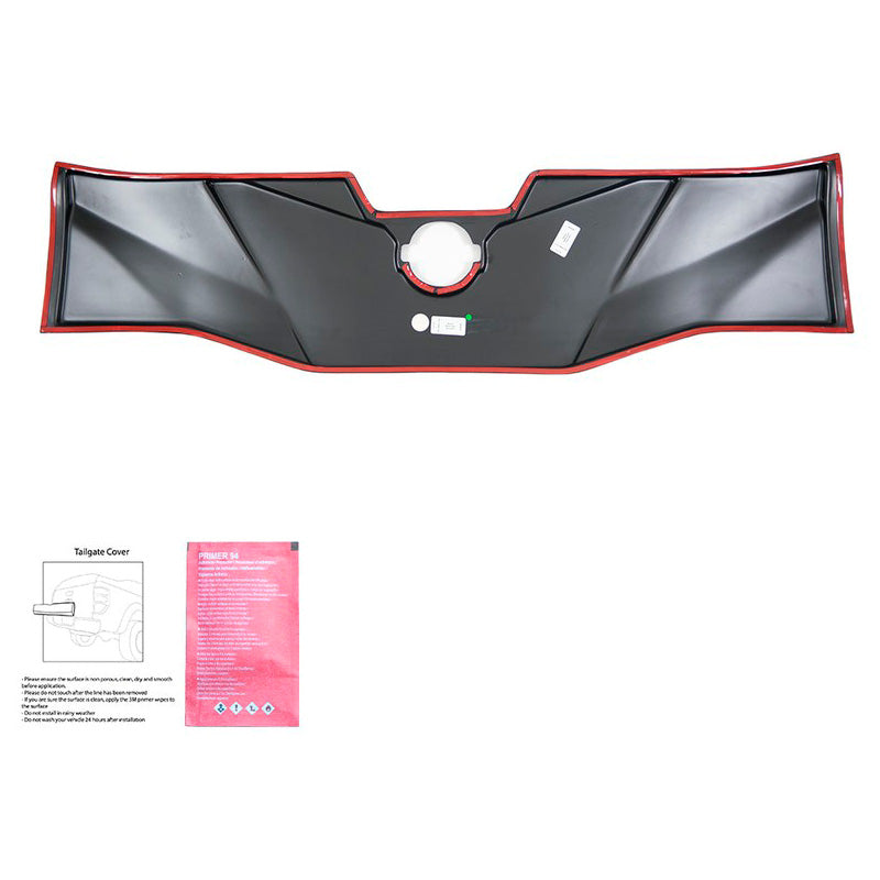 Oneway Heckklappenschutz passend für Nissan Navara NP300 (D23) 2014-2021 - Version 2 - Mattschwarz