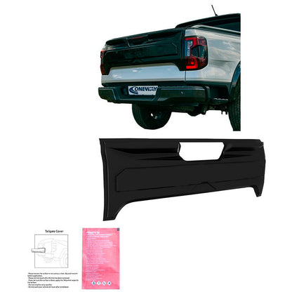 Oneway Heckklappenschutz passend für Ford Ranger T9 2022- - Schwarz glänzend
