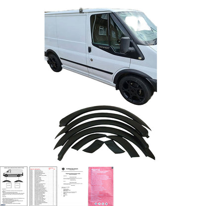 Oneway Satz Radlaufleisten passend für Ford Transit MK7 2006-2014 - Mattschwarz