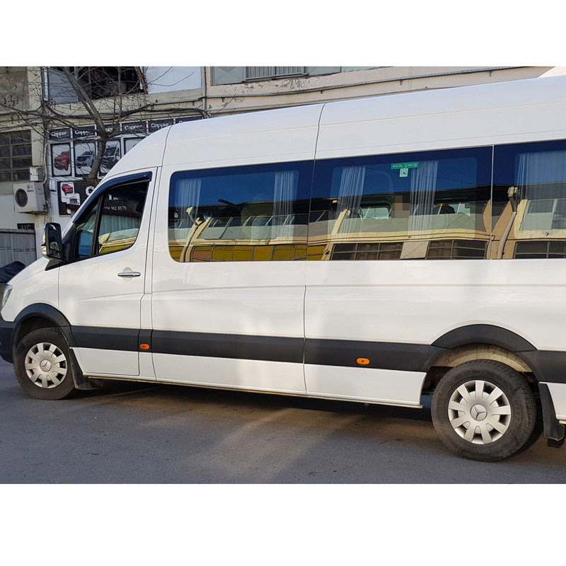 Oneway Satz Radlaufleisten passend für Mercedes Sprinter W906 2006-2013 - Mattschwarz