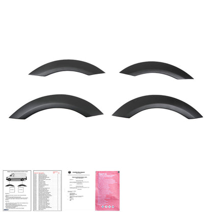 Oneway Satz Radlaufleisten passend für Mercedes Sprinter W906 2006-2013 - Mattschwarz