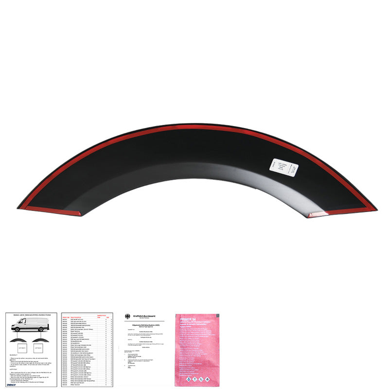Oneway Satz Radlaufleisten passend für Mercedes Sprinter W906 2006-2013 - Mattschwarz