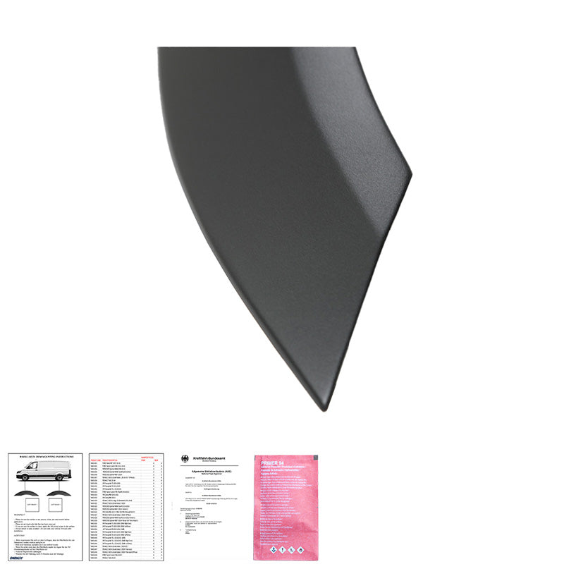 Oneway Satz Radlaufleisten passend für Mercedes Sprinter W906 2006-2013 - Mattschwarz