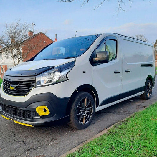 Oneway Satz Radlaufleisten passend für Renault Trafic 2014- & Opel Vivaro 2014-2018 (Langer Radstand) - Schwarz glänzend