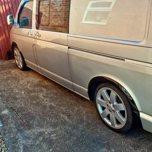 Oneway Satz Radlaufleisten passend für Volkswagen Transporter T5/T5.1 2003-2015 (Kurzer & Langer Radstand) - Schwarz glänzend
