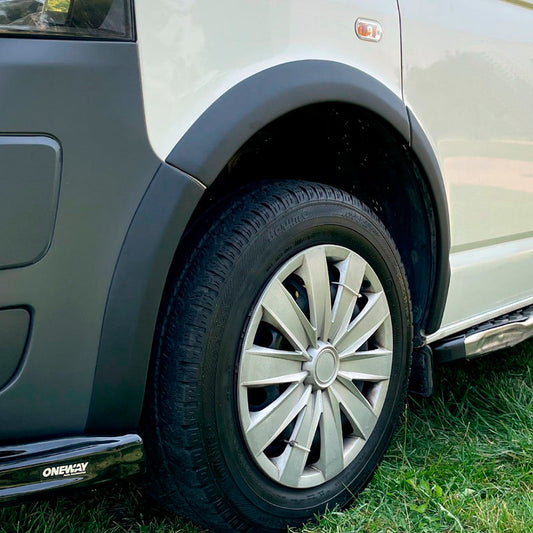 Oneway Satz Radlaufleisten passend für Volkswagen Transporter T5/T5.1 2003-2015 (Kurzer & Langer Radstand) - Mattschwarz