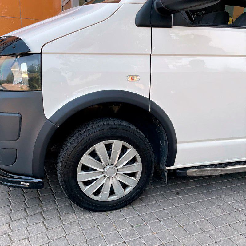 Oneway Satz Radlaufleisten passend für Volkswagen Transporter T5/T5.1 2003-2015 (Kurzer & Langer Radstand) - Mattschwarz