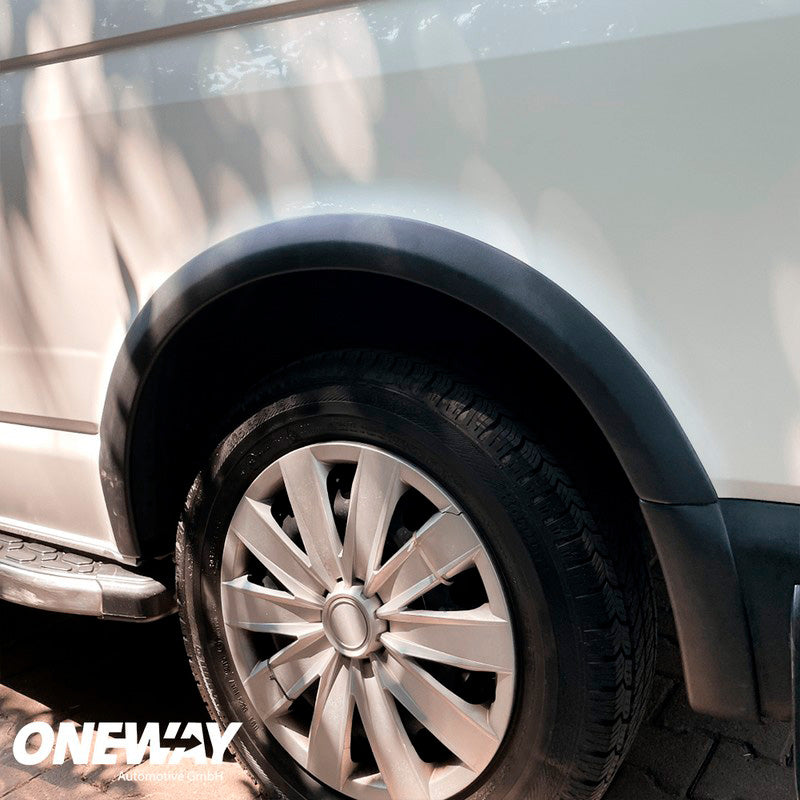 Oneway Satz Radlaufleisten passend für Volkswagen Transporter T5/T5.1 2003-2015 (Kurzer & Langer Radstand) - Mattschwarz