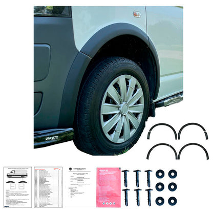 Oneway Satz Radlaufleisten passend für Volkswagen Transporter T5/T5.1 2003-2015 (Kurzer & Langer Radstand) - Mattschwarz