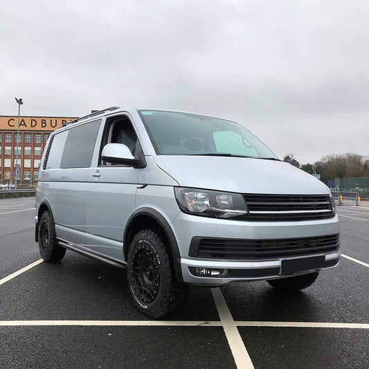 Oneway Satz Radlaufleisten passend für Volkswagen Transporter T6 2015-2019 (Kurzer Radstand) - Mattschwarz