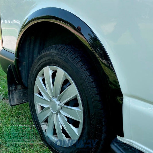 Oneway Satz Radlaufleisten passend für Volkswagen Transporter T5/T5.1 2003-2015 (Langer Radstand) - Schwarz glänzend