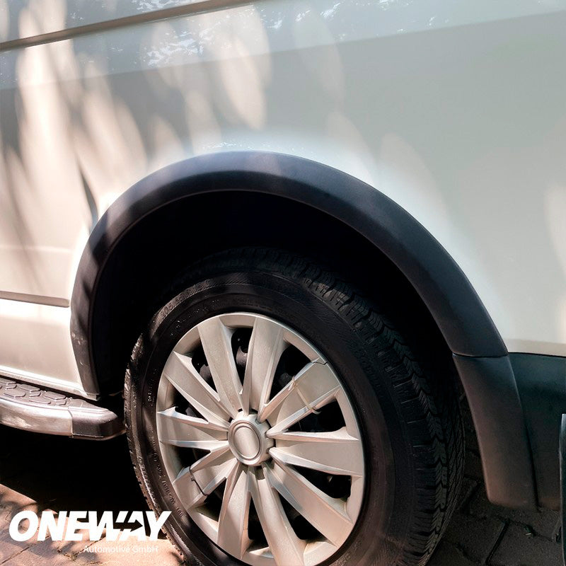 Oneway Satz Radlaufleisten passend für Volkswagen Transporter T5/T5.1 2003-2015 (Langer Radstand) - Mattschwarz