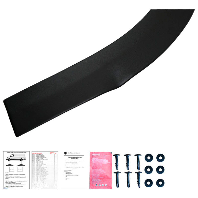 Oneway Satz Radlaufleisten passend für Volkswagen Transporter T5/T5.1 2003-2015 (Langer Radstand) - Mattschwarz