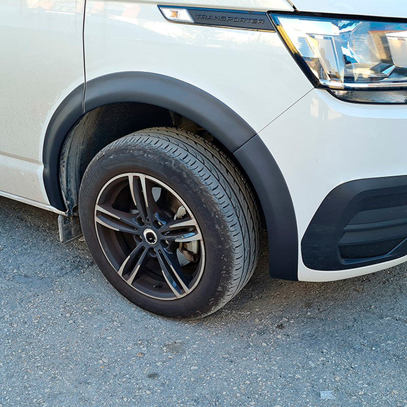 Oneway Satz Radlaufleisten passend für Volkswagen Transporter T6.1 2020-2022 (Kurzer Radstand) - Mattschwarz