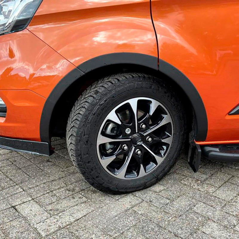 Oneway Satz Radlaufleisten passend für Ford Transit Custom MK1 Facelift 2018-2023 - Mattschwarz