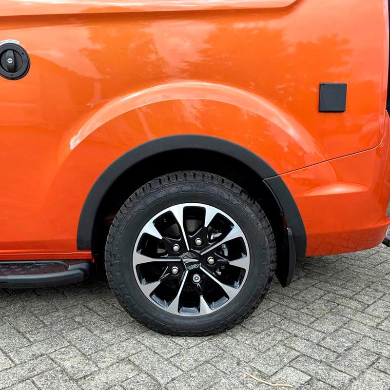 Oneway Satz Radlaufleisten passend für Ford Transit Custom MK1 Facelift 2018-2023 - Mattschwarz