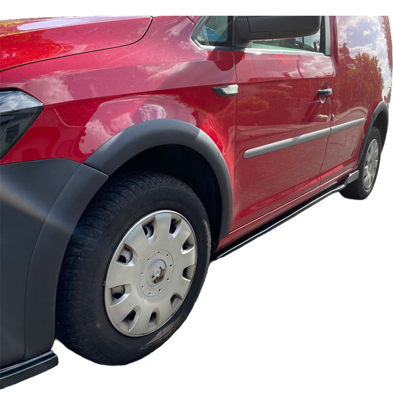 Oneway Satz Radlaufleisten passend für Volkswagen Caddy MK4 2015-2020 (Kurzer Radstand) - Mattschwarz