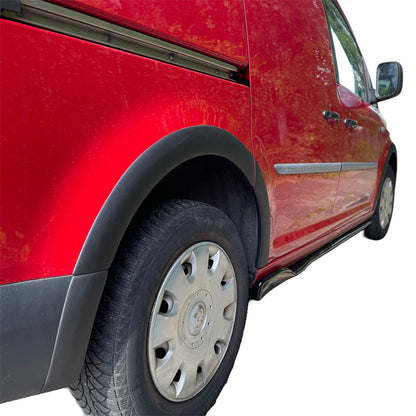 Oneway Satz Radlaufleisten passend für Volkswagen Caddy MK4 2015-2020 (Kurzer Radstand) - Mattschwarz