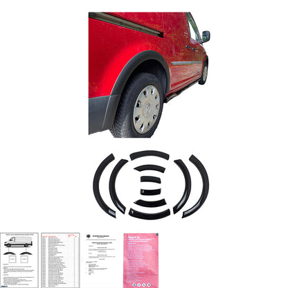 Oneway Satz Radlaufleisten passend für Volkswagen Caddy MK4 2015-2020 (Kurzer Radstand) - Mattschwarz