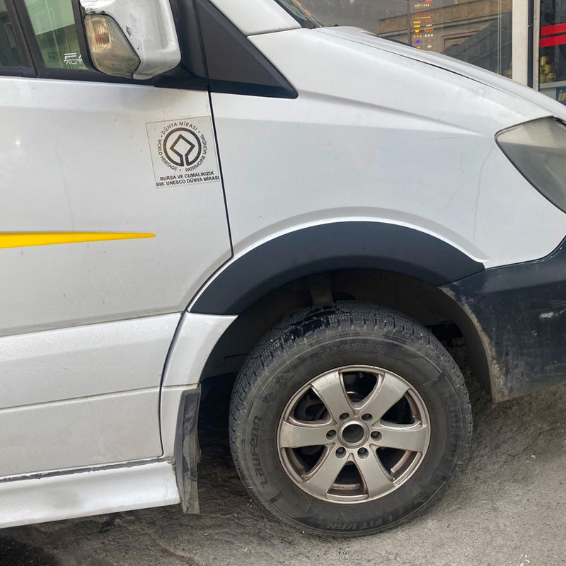 Oneway Satz Radlaufleisten passend für Mercedes Sprinter W906 Facelift 2014-2018 - Version 2 - Mattschwarz