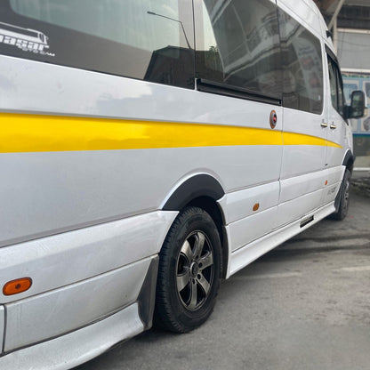 Oneway Satz Radlaufleisten passend für Mercedes Sprinter W906 Facelift 2014-2018 - Version 2 - Mattschwarz