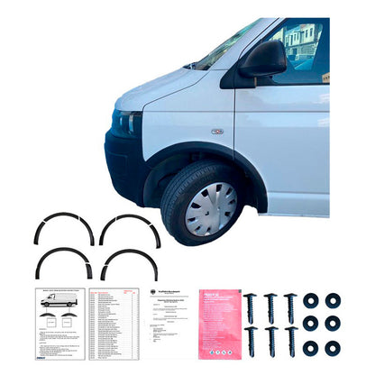 Oneway Satz Radlaufleisten passend für Volkswagen Transporter T5-T5.1 2003-2015 (Kurzer Radstand/Schiebetür rechts) - Matt...