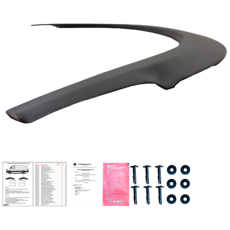Oneway Satz Radlaufleisten passend für Volkswagen Transporter T5-T5.1 2003-2015 (Kurzer Radstand/Schiebetür rechts) - Matt...