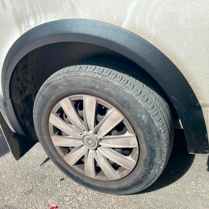 Oneway Satz Radlaufleisten passend für Volkswagen Transporter T6 2015-2019 (Kurzer Radstand/Schiebetür links) - Mattschwarz