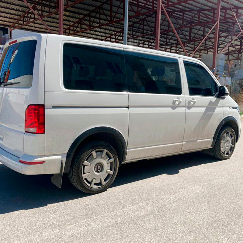 Oneway Satz Radlaufleisten passend für Volkswagen Transporter T6.1 2020-2022 (Kurzer Radstand/Schiebetür rechts) - Mattsch...