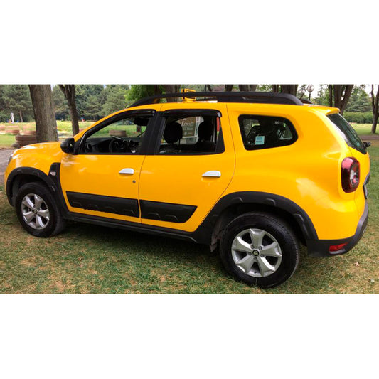 Oneway Satz Radlaufleisten passend für Dacia Duster II 2018-2024 mit Park Assist (Offroad) - Mattschwarz