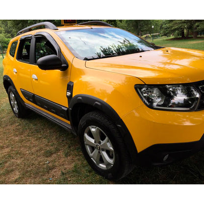 Oneway Satz Radlaufleisten passend für Dacia Duster II 2018-2024 mit Park Assist (Offroad) - Mattschwarz