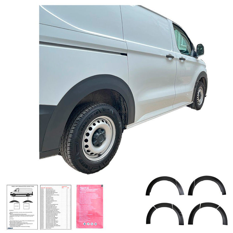Oneway Satz Radlaufleisten passend für Ford Transit Custom MK2 2023- - Mattschwarz