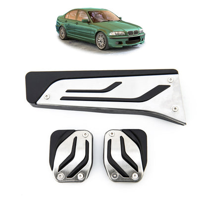 Aluminium Manuelles Pedal Pad Set passend für BMW 3er E46 1997-2005