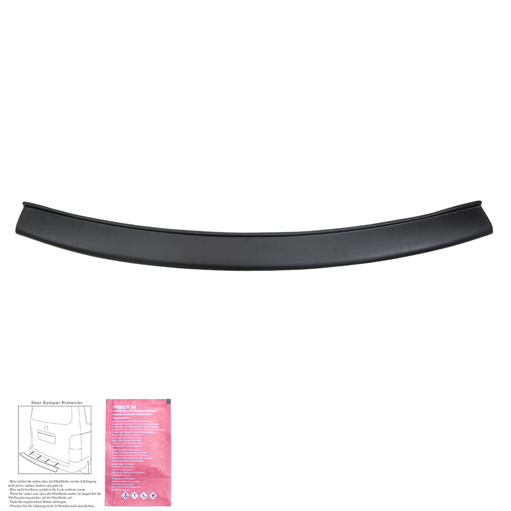 RP08.016 - Heckstoßstange Schutz passend für VW Caddy MK3 Facelift 2010-2015 Matt Schwarz