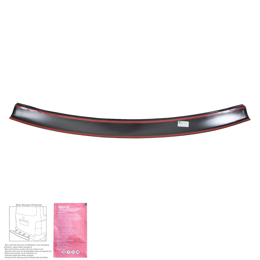 RP08.016 - Heckstoßstange Schutz passend für VW Caddy MK3 Facelift 2010-2015 Matt Schwarz