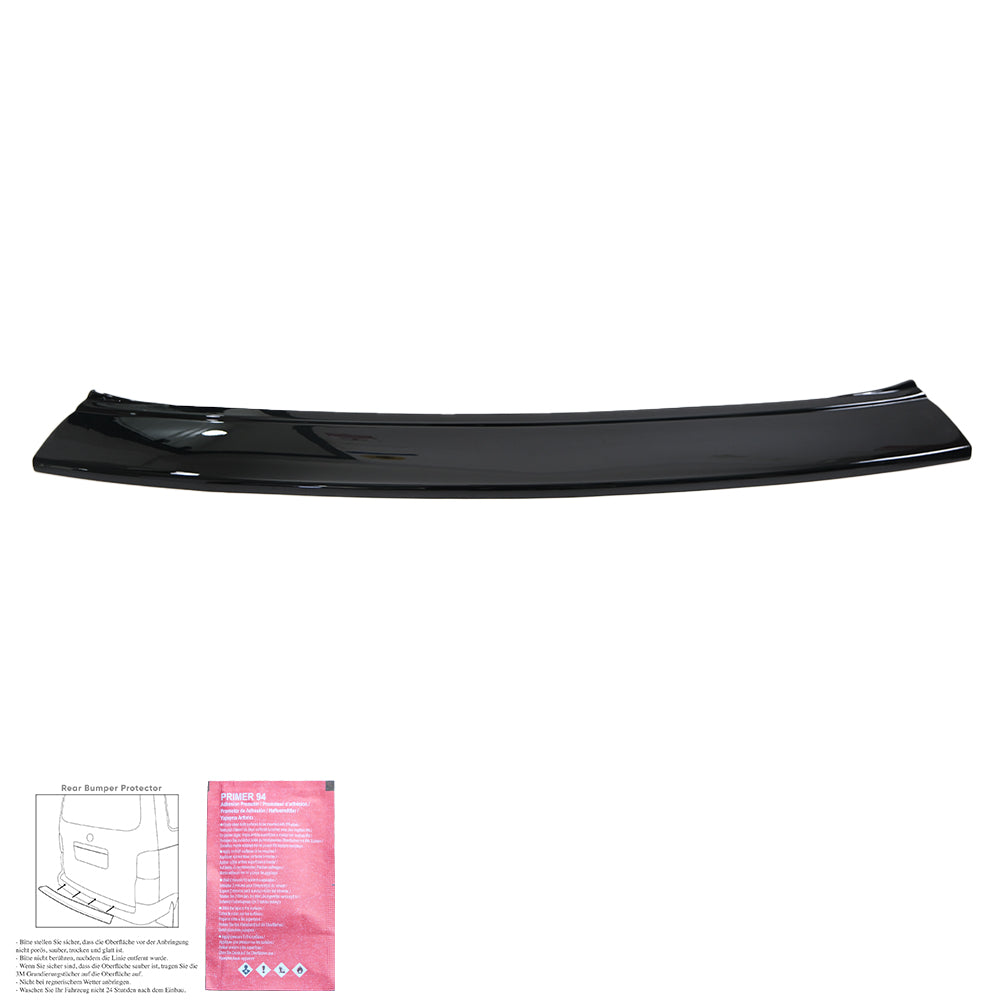 RP08.010-G - Heckstoßstange Schutz passend für VW Transporter T6-T6.1 2015-2021 Hochglanz Schwarz