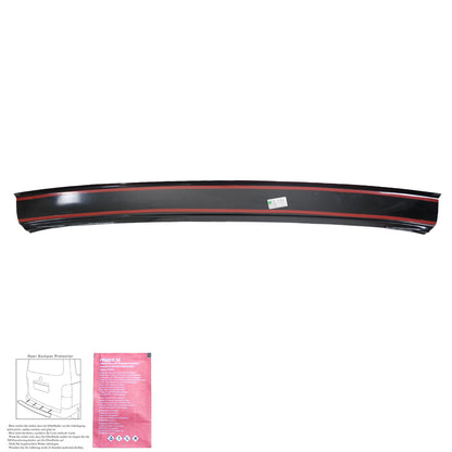 RP08.010-G - Heckstoßstange Schutz passend für VW Transporter T6-T6.1 2015-2021 Hochglanz Schwarz