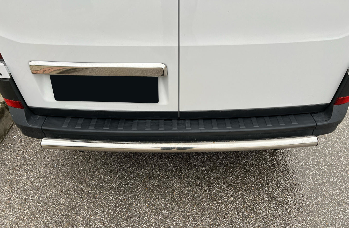 RP08.025 - Heckstoßstange Schutz passend für VW VOLKSWAGEN Crafter MK2 2017+ Matt Schwarz