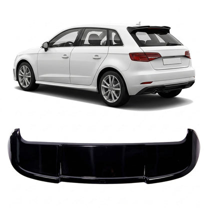 Dachspoiler Hochglanz Schwarz passend für Audi A3 8V Sportback